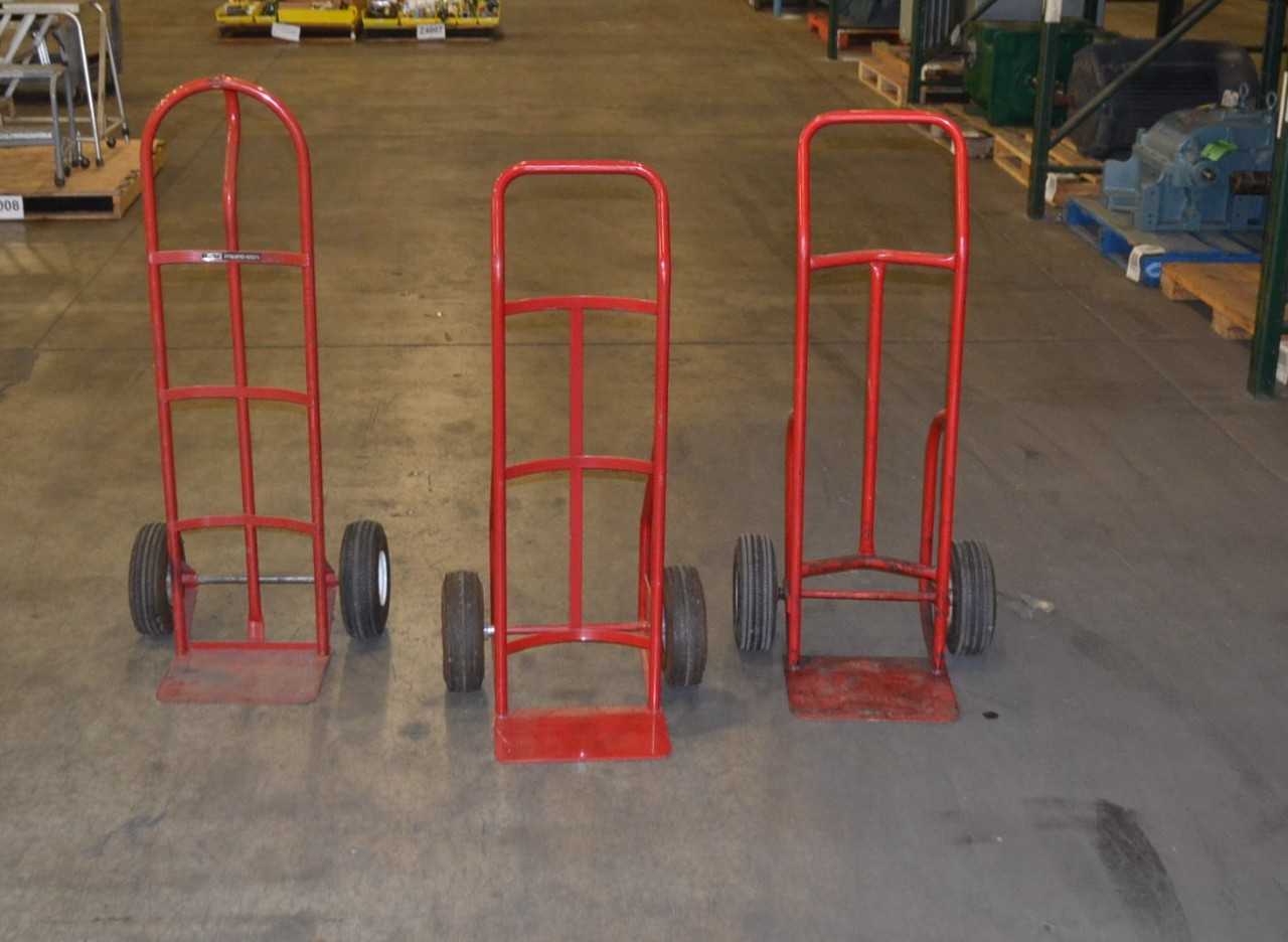 LOT OF 3 ASSORTED HAND TRUCKS - MISCELLANEOUS