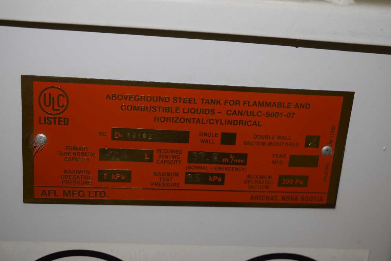 AFL D-861023 1114L FLAMMABLE LIQUID GENERATOR TANK (BRAMPTON) - MISCELLANEOUS
