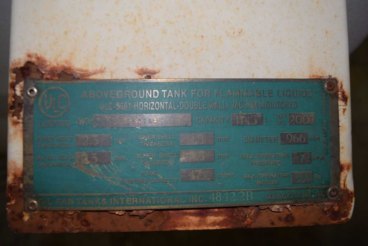 GIL-FAB ASI 1143L FLAMMABLE LIQUID GENERATOR TANK (BRAMPTON) - MISCELLANEOUS