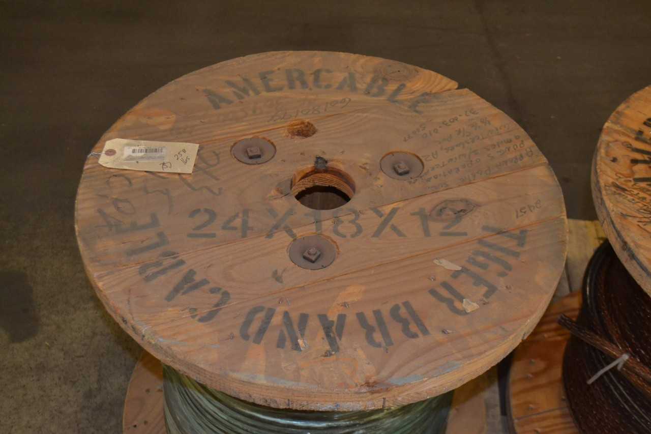 LOT OF 2 SPOOLS OF NEXANS AMERCABLE CABLE WIRE - MISCELLANEOUS