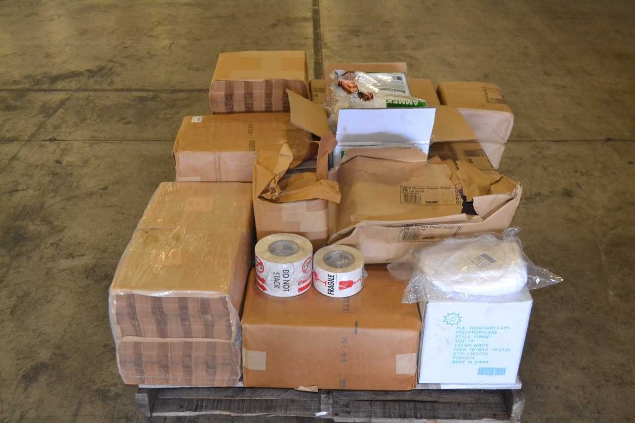 1 PALLET OF ASSORTED SANITARY SUPPLIES - MISCELLANEOUS