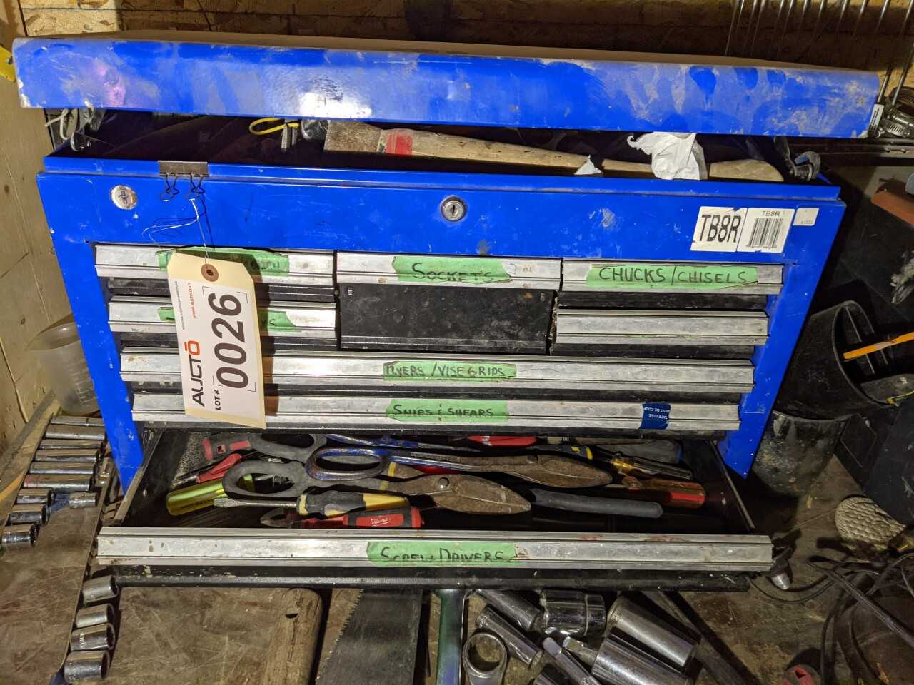 Westward toolbox with hand tools - TOOL STORAGE