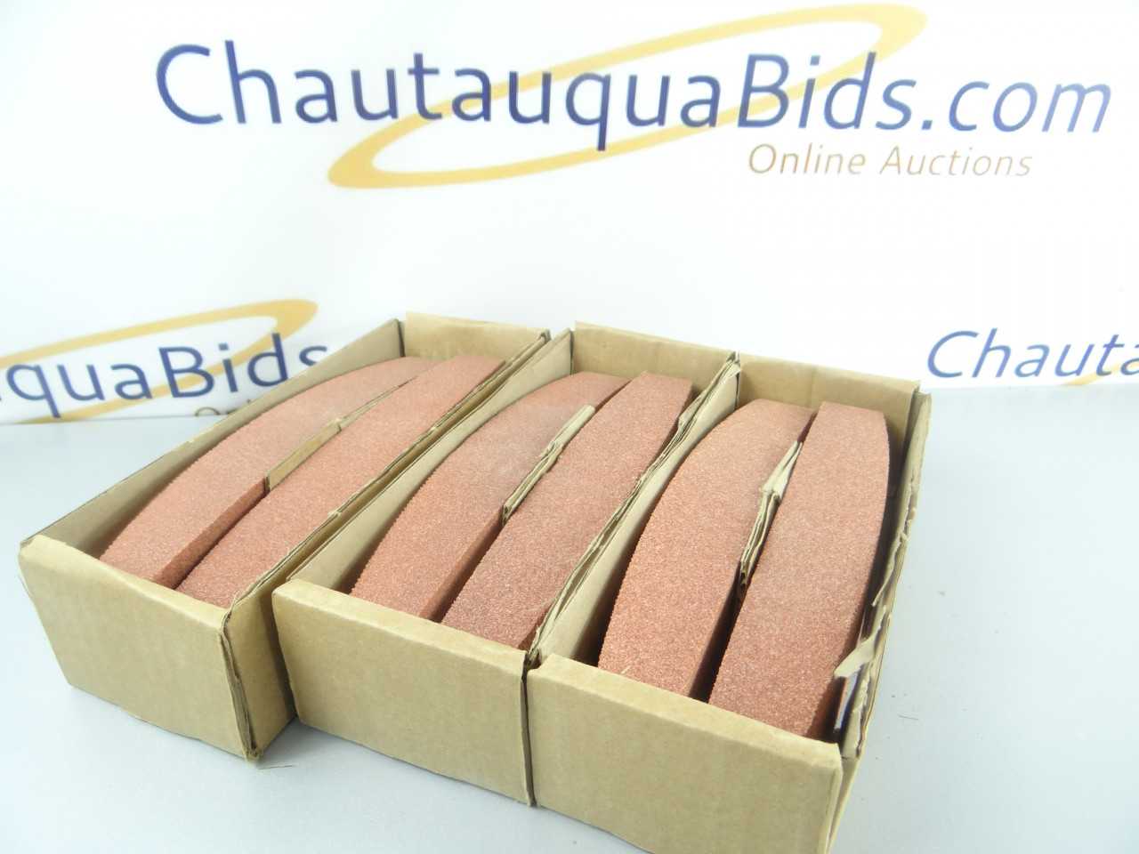 Lot of 6 NEW Orange Molded Boat Stones - GRINDING WHEELS