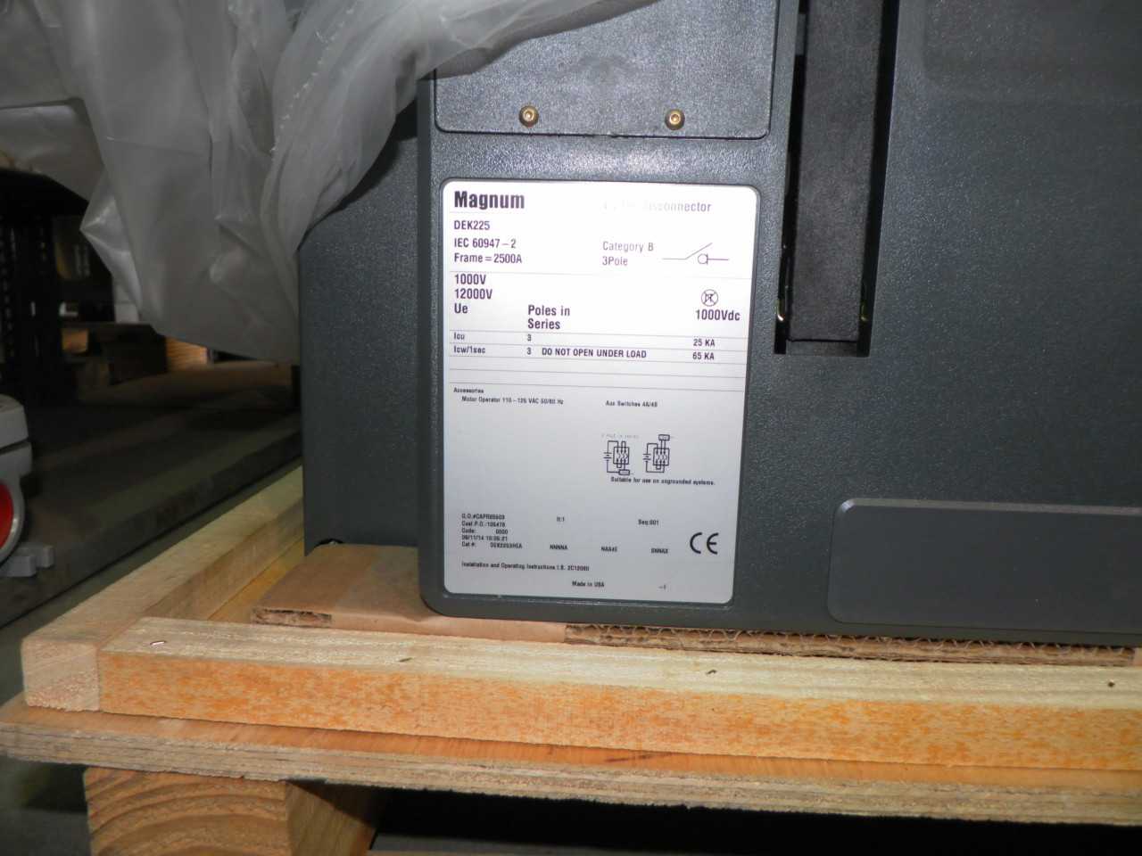 EATON 2500AMPS BREAKER QTY 1 - CIRCUIT BREAKERS