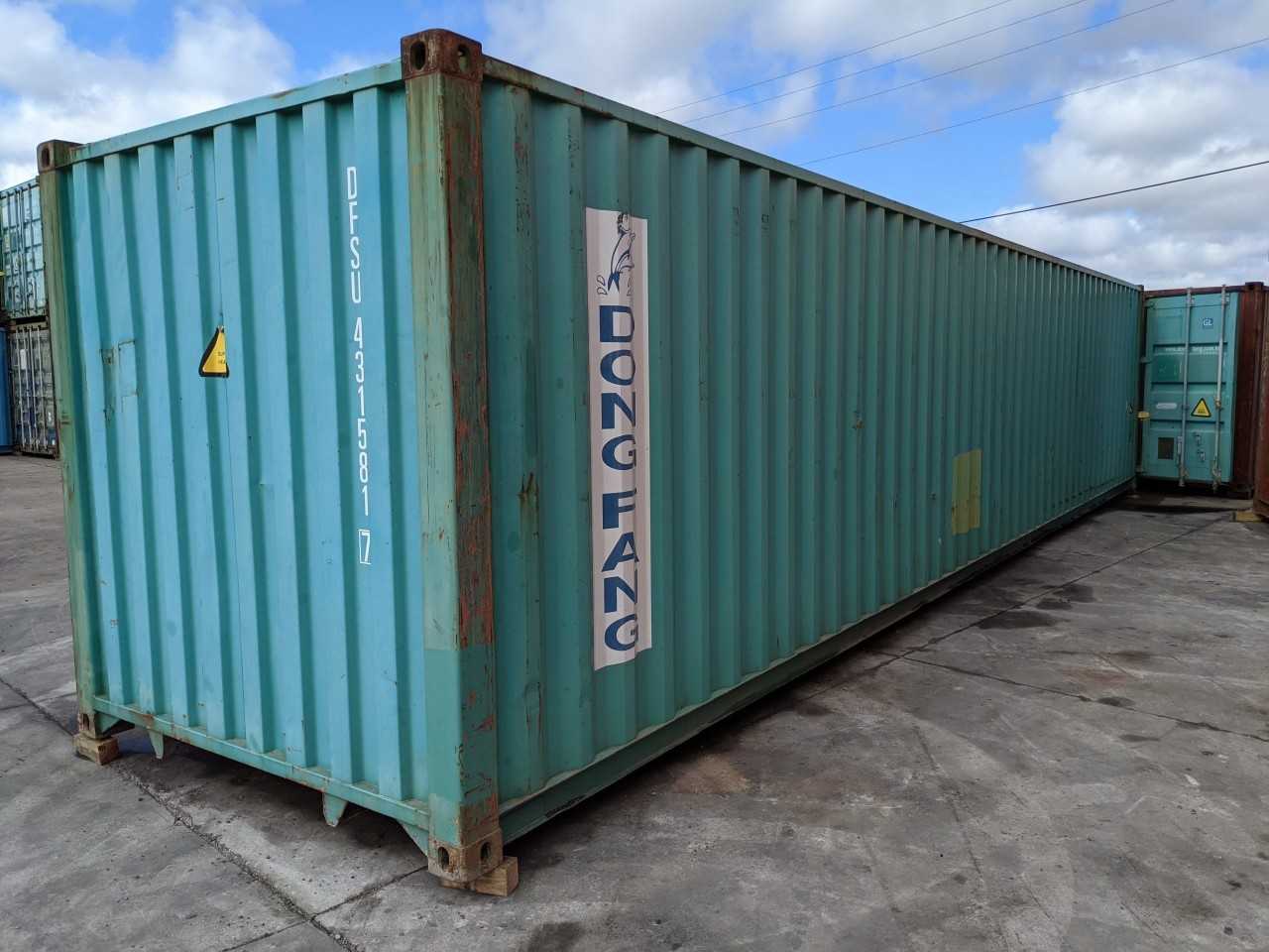 DONG FANG 40FT STANDARD CUBE SHIPPING CONTAINER - INDUSTRIAL PARTS