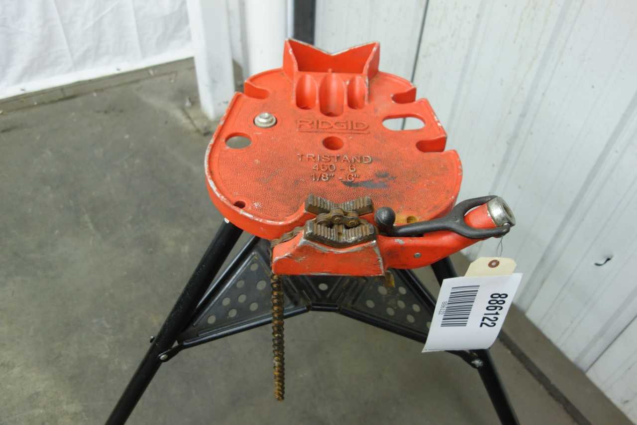 RIDGID 460-6 TRISTAND PORTABLE CHAIN VISE, 1/8 IN - 6 IN PIPE CAPACITY - ELECTRIC POWER TOOLS