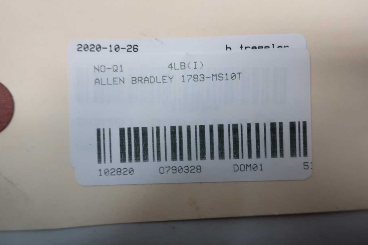 ALLEN BRADLEY 1783MS10T STRATIX 8000 ETHERNET IP SWITCH SER A - AUTOMATION & CONTROLS