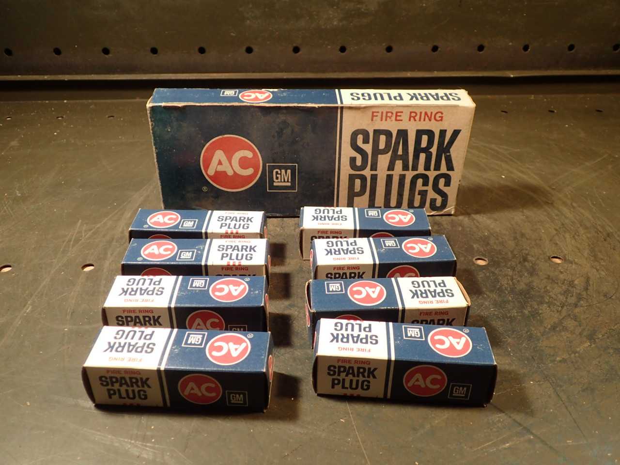8-Pack of General Motors GM AC Spark Plug Division Fire Ring 46N Green Ring: NOS - INDUSTRIAL PARTS