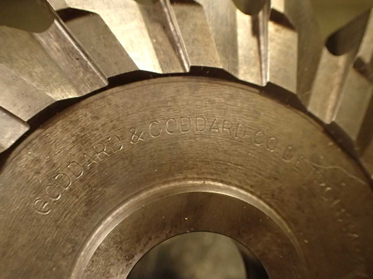 Goddard & Goddard 5" x 5/8" Plain Tooth Side Milling Cutter: 1" Horizontal Arbor - MILLING TOOLS