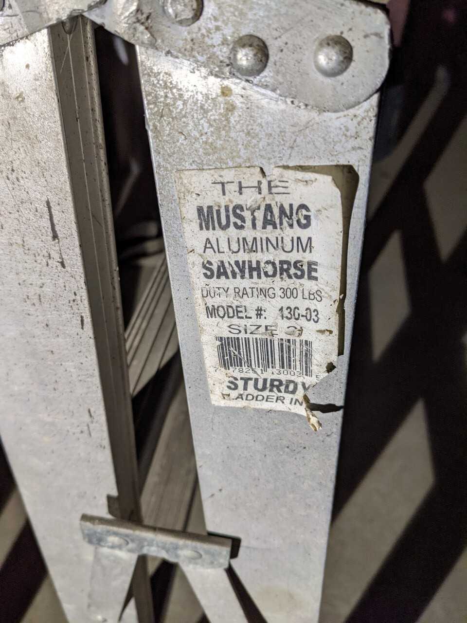 Lot of 2 Sturdy Sawhorse - MATERIAL HANDLING