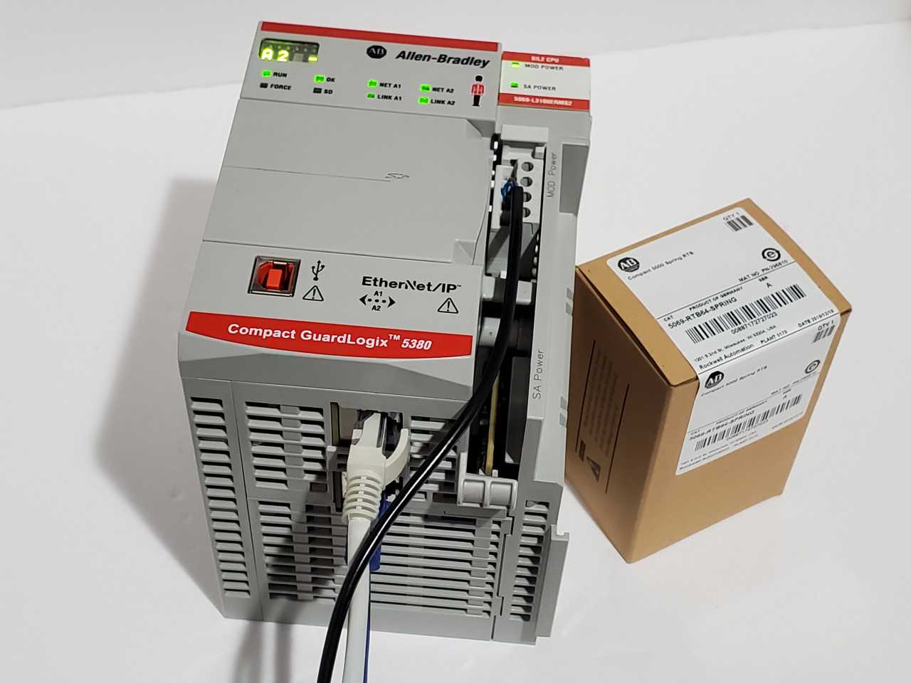 Allen Bradley CompactLogix 5069-L3100ERMS2 Plus Brand new 5069-RTB64 Spring - AUTOMATION & CONTROLS