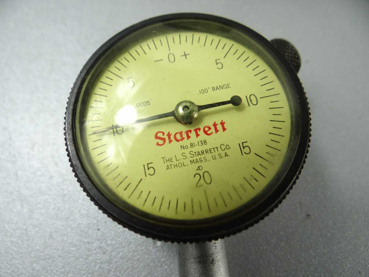 TWO STARRETT DIAL INDICATORS - ELECTRIC POWER TOOLS