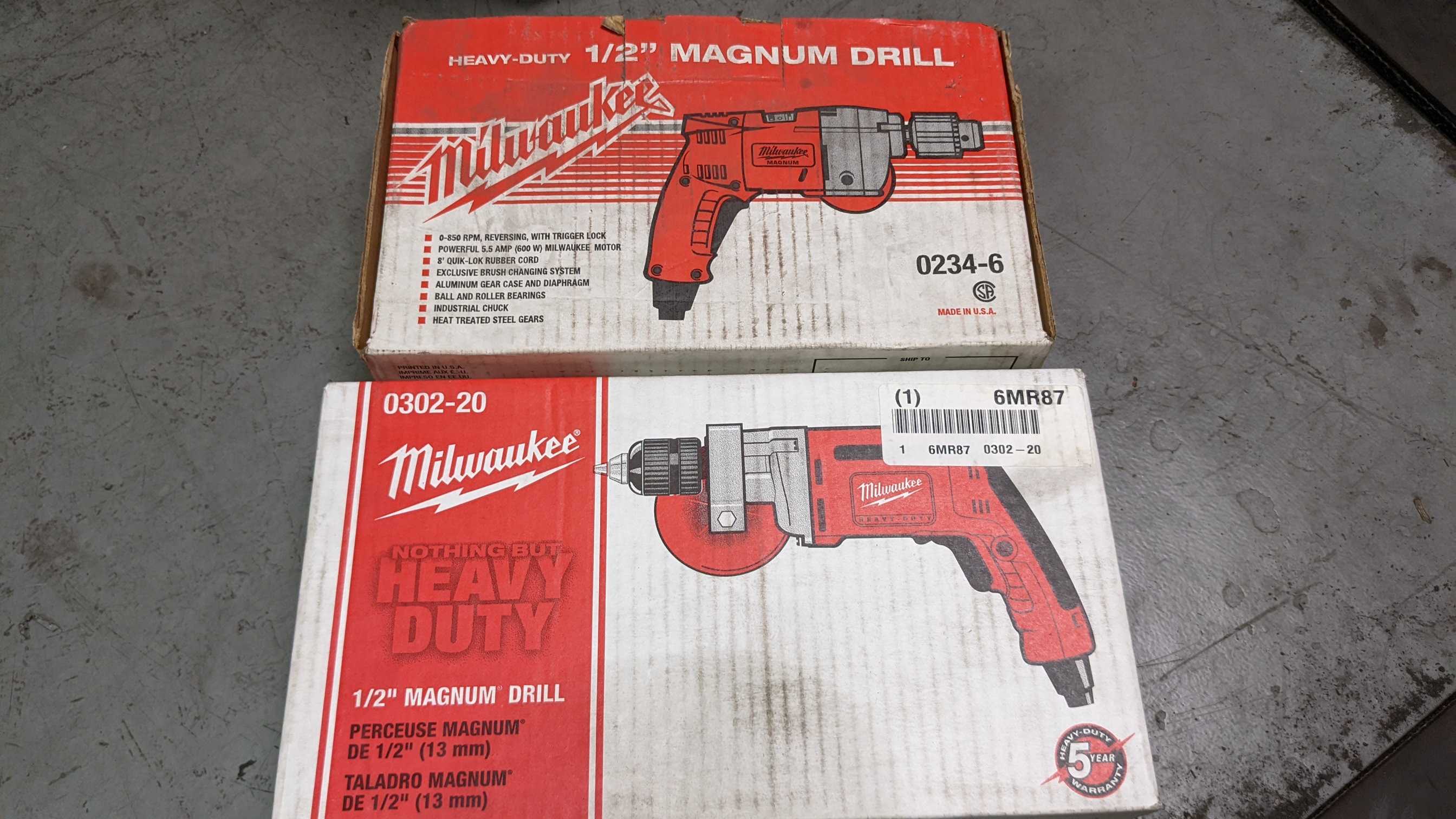 LOT OF 4 MILWAUKEE TOOLS - ELECTRIC POWER TOOLS