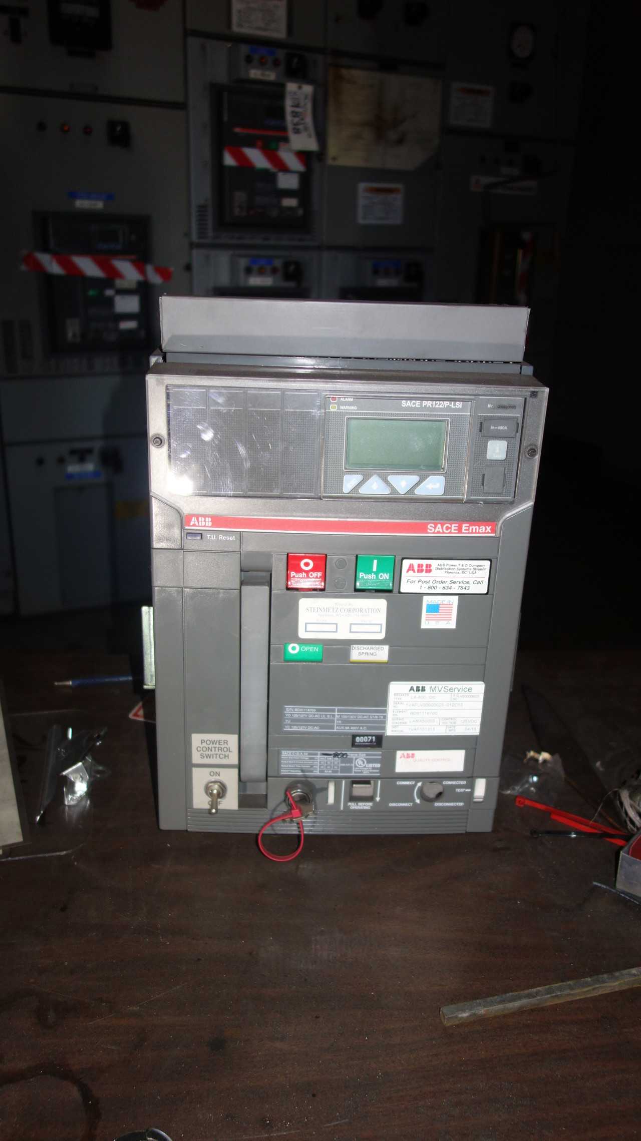 ABB SACE EMAX E1B-A 02 800A SWITCHGEAR BREAKER - CIRCUIT BREAKERS