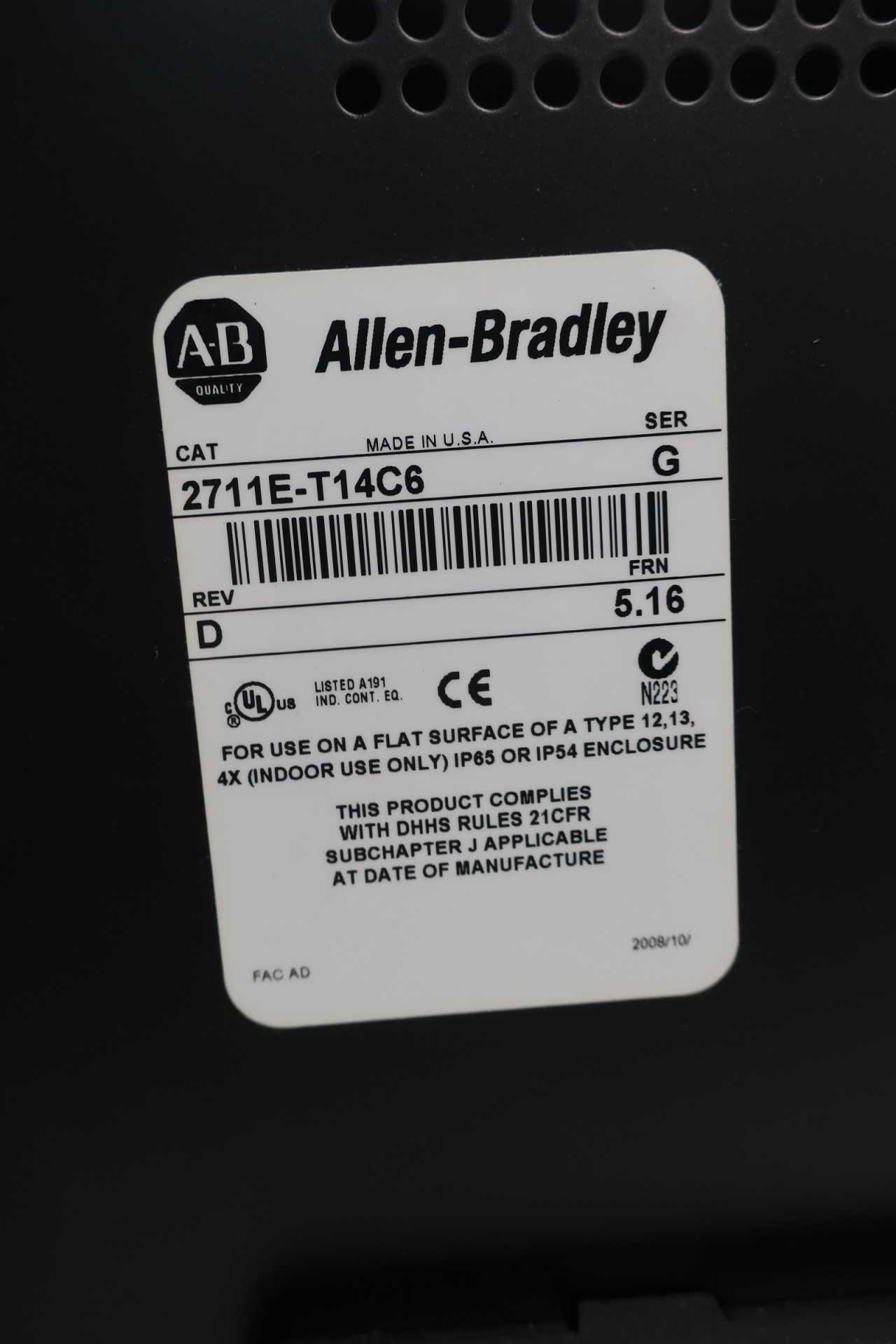 NEW ALLEN BRADLEY 2711E-T14C6 PANELVIEW 1400E REV D SER G - AUTOMATION & CONTROLS
