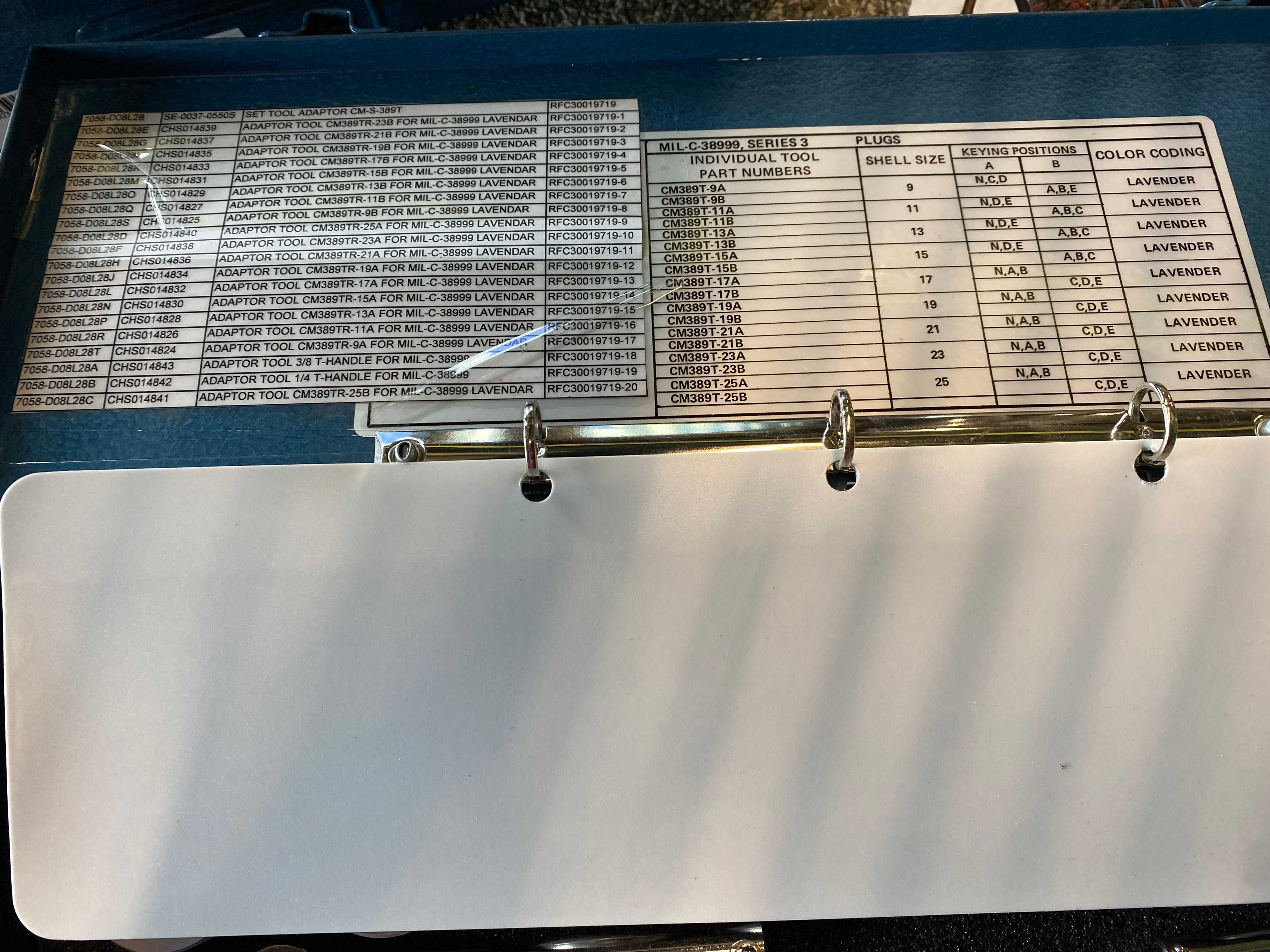Series 3 Adapter Tool Set (Lot 2599914) Charleston - MACHINE TOOLING