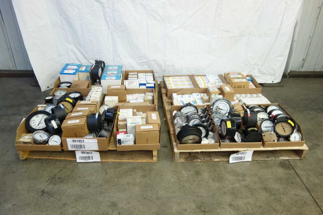 2 PALLETS OF ASSORTED PRESSURE GAUGES - INSTRUMENTATION