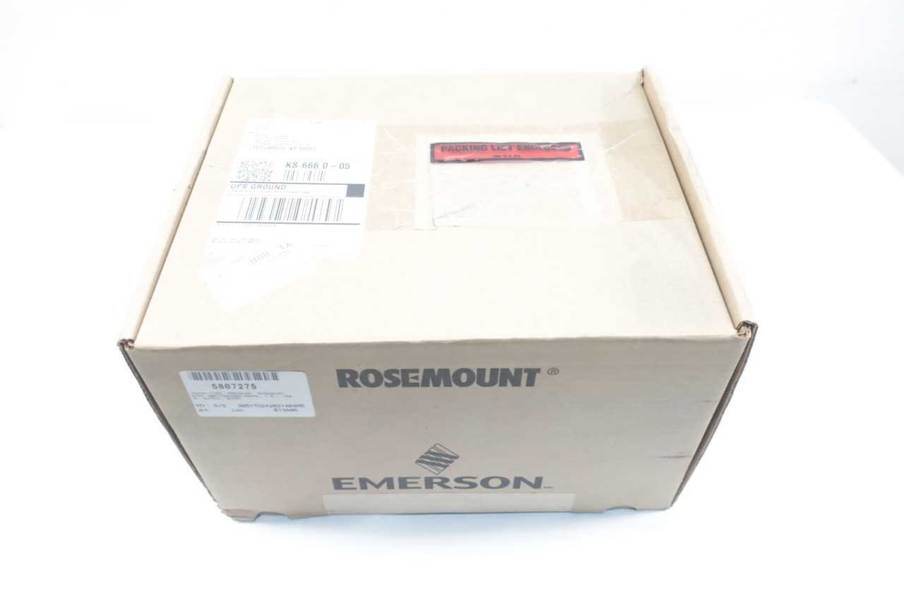 NEW ROSEMOUNT 3051TG2A2B21AB4M5 TRANSMITTER -14.7-0-150PSI - INSTRUMENTATION