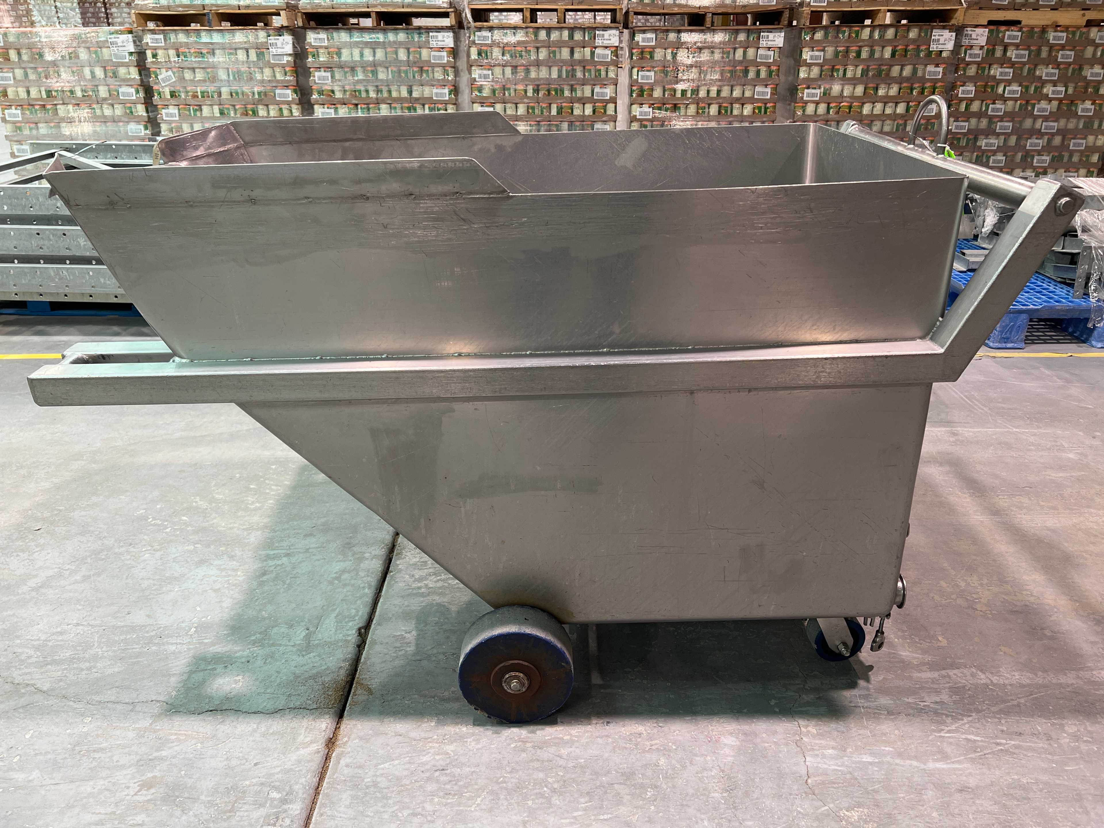 Stainless Steel Dump Cart Hopper