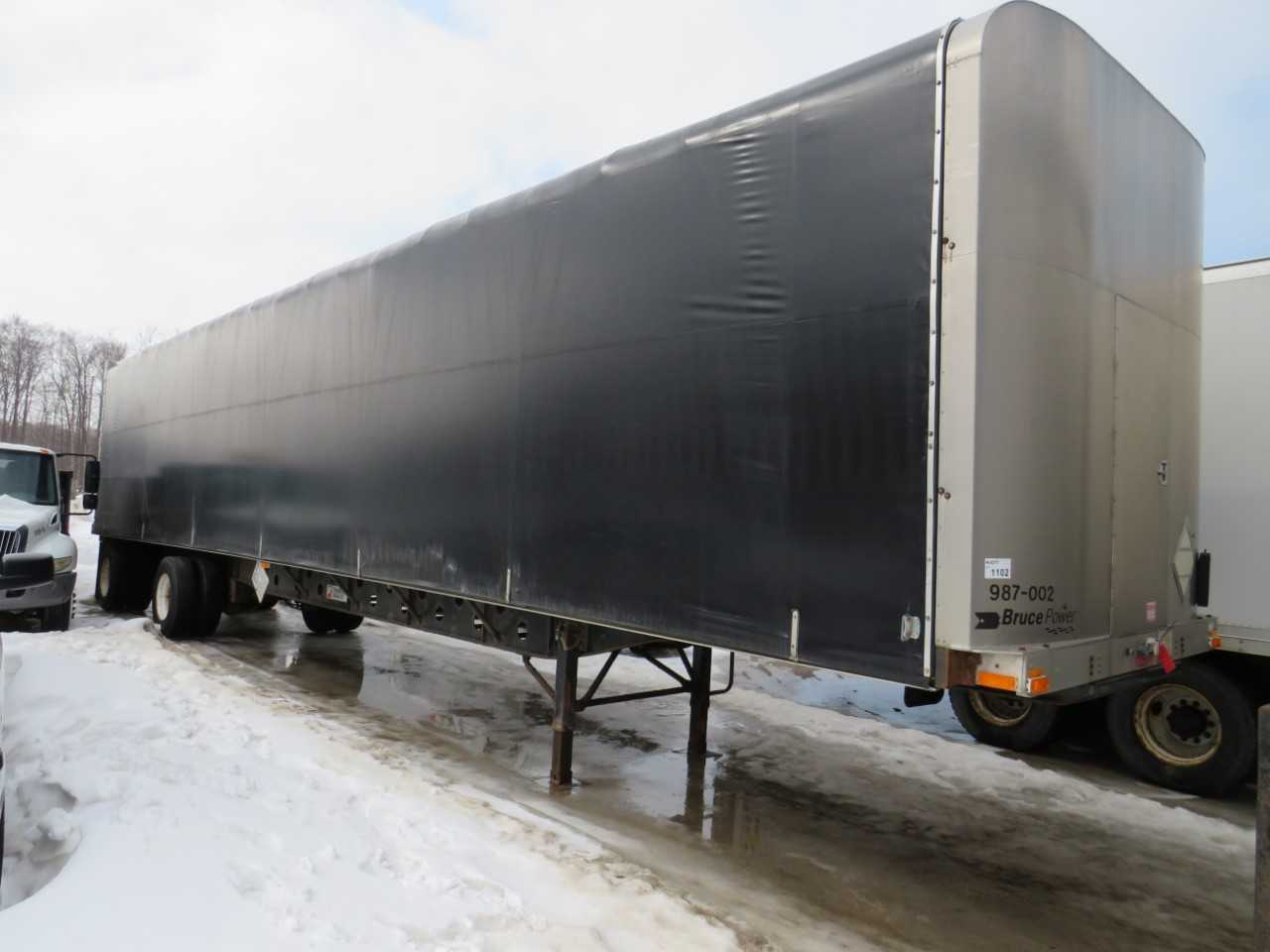 2003 TRANSPORT EAGLE FLAT BED 53' TRAILER- CONTENTS NOT INCLUDED - TRAILERS