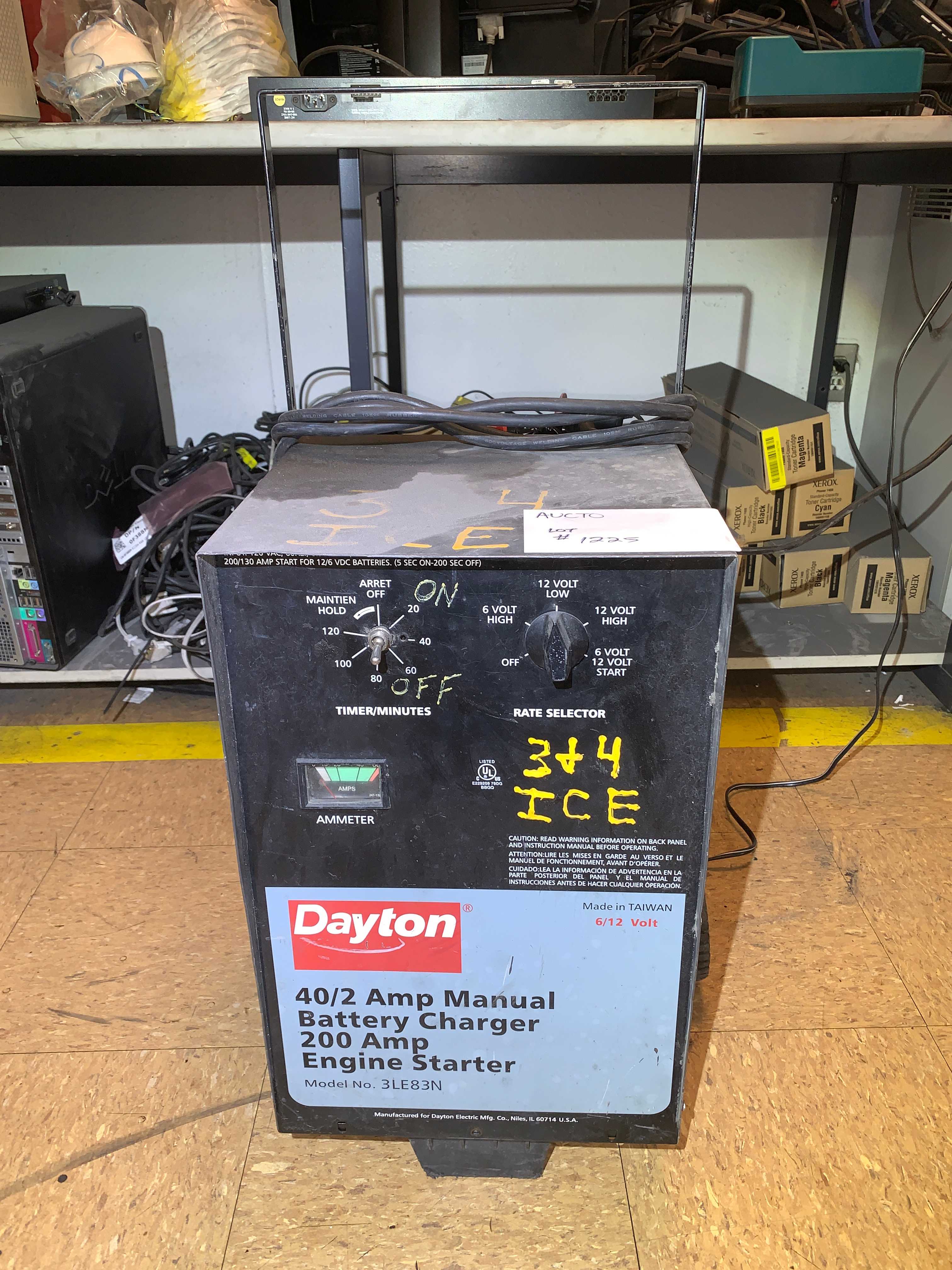 BATTERY CHARGER/ ENGINE STARTER - MOTOR STARTERS