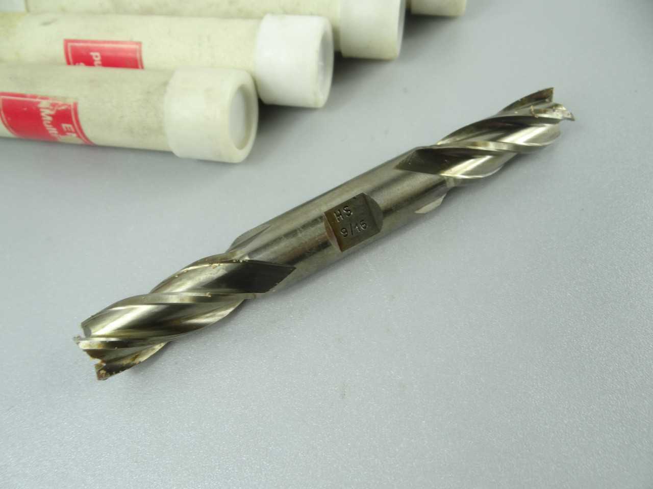 Lot of 6 NEW HSS 4 Flute Double End Mills - MACHINING ACCESSORIES & TOOLING