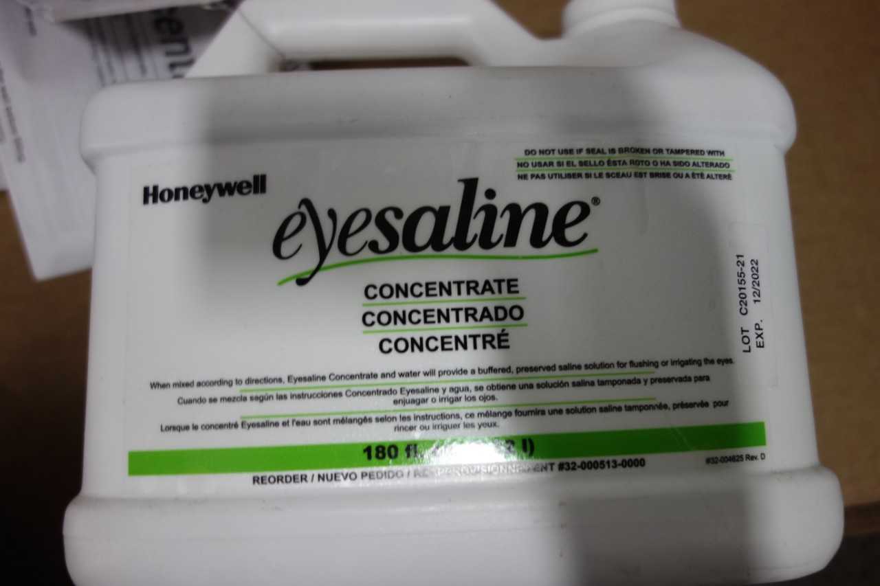 LOT OF 5 CONCENTRATED 180 FL. OZ HONEYWELL EYESALINE - AUTOMATION & CONTROLS