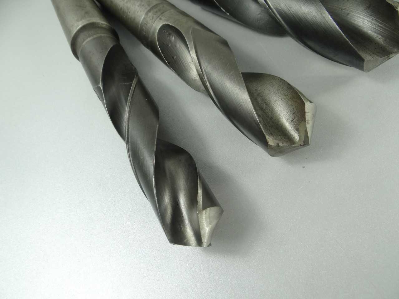 Lot of 4 HSS 5MT Taper Shank Drills - MACHINING EQUIPMENT PARTS