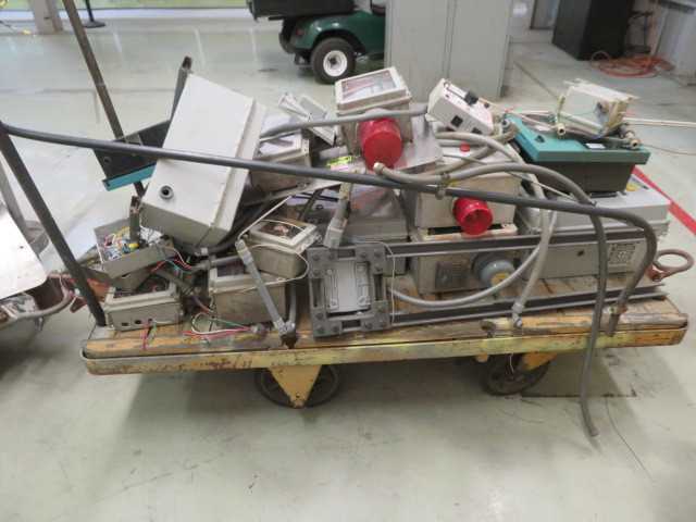 Cart full of electrical parts and other items - MISCELLANEOUS