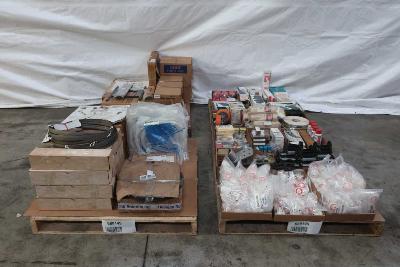 4 PALLETS OF ASSORTED MRO. - INDUSTRIAL PARTS