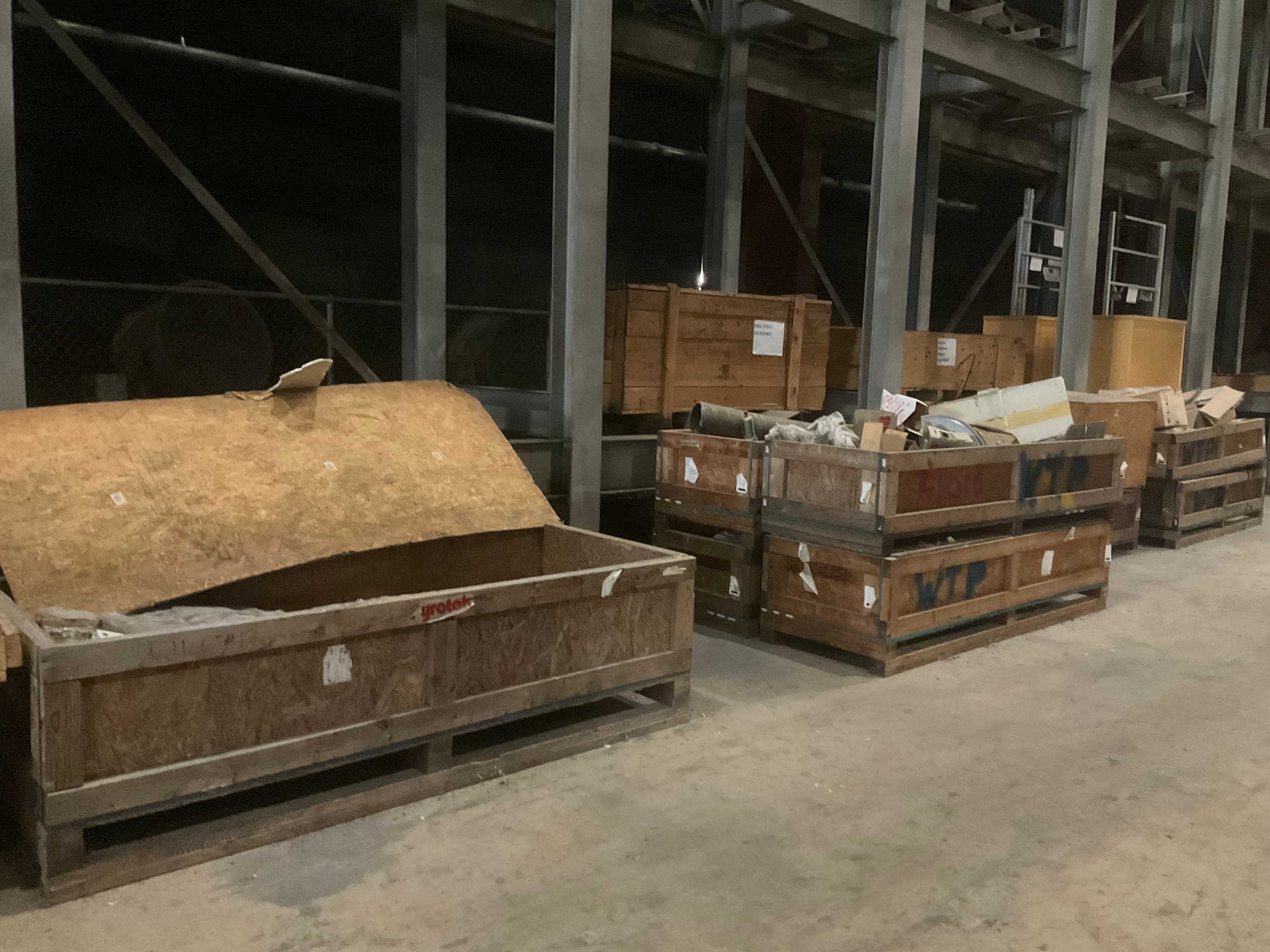 QTY 9 - CRATES OF WATER TREATMENT SPARES, INSTRUMENTATION, CONTROLS, TRANSMITTERS, AND FLOW TUBES - INDUSTRIAL PARTS QTY 9 - CRATES OF WATER TREATMENT SPARES, INSTRUMENTATION, CONTROLS, TRANSMITTERS, AND FLOW TUBES - INDUSTRIAL PARTS