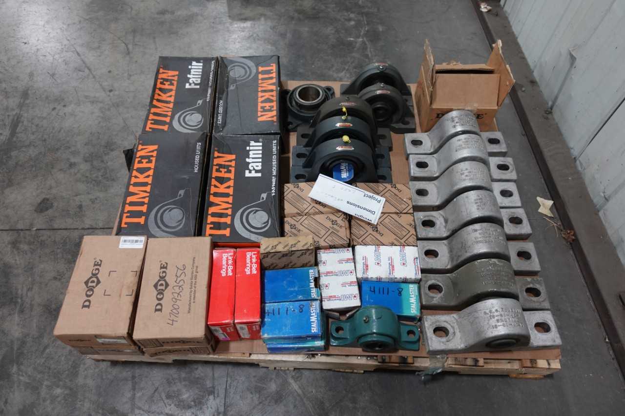 PALLET OF ASSORTED PILLOW BLOCK BEARINGS - BEARINGS