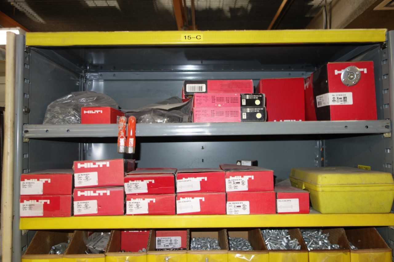 Contents of Shelving - Hilti Clips, Fasteners, and Boosters - SHELVING