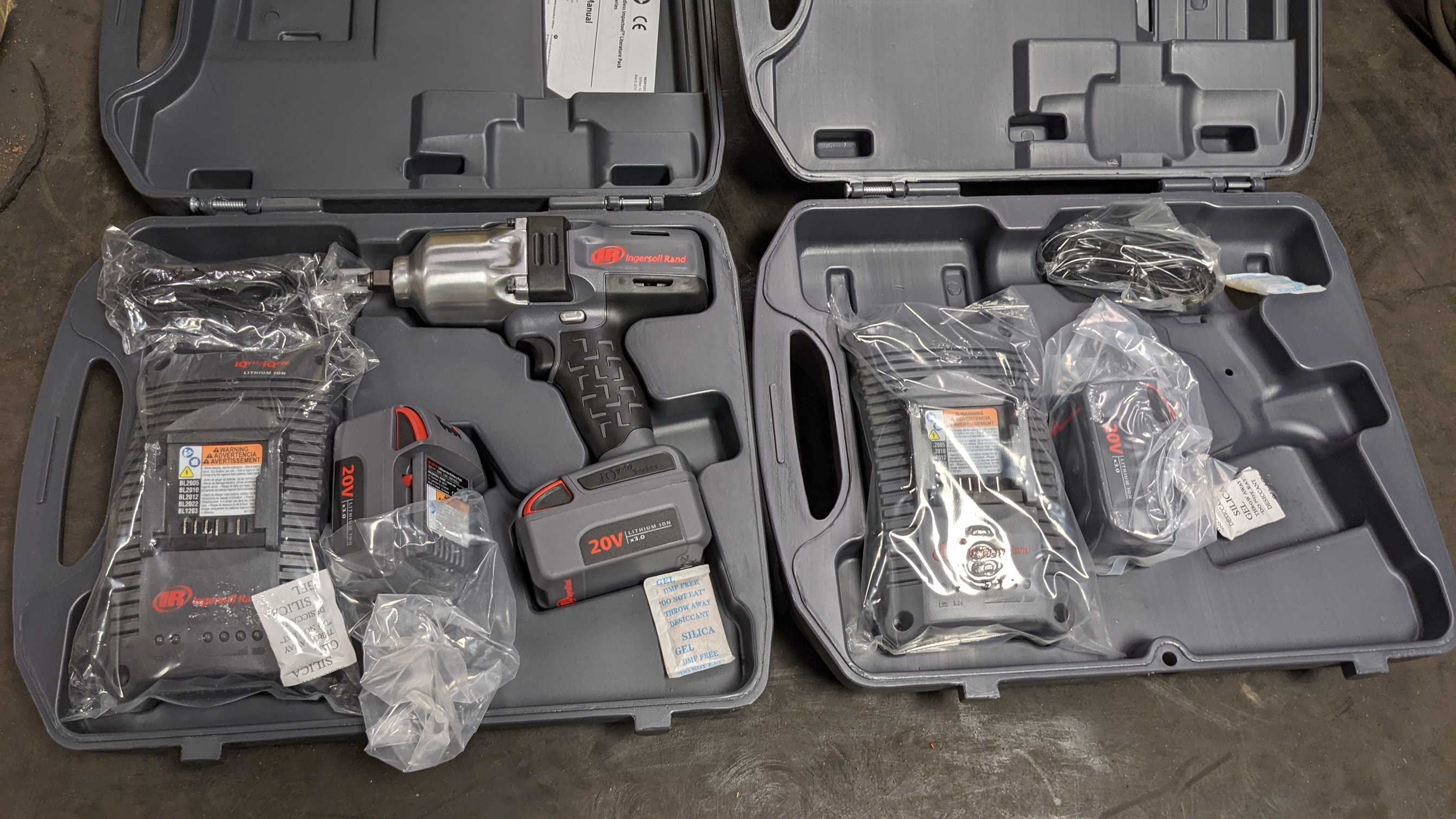 LOT OF 2 INGERSOLL BOXES - ELECTRIC POWER TOOLS