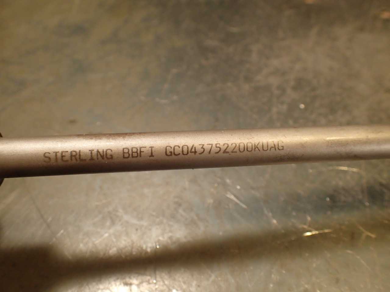Sterling BBFIGC0043752200KUAG 7/16" x 22" OAL Carbide Tipped Coolant Gun Drill - MACHINING ACCESSORIES & TOOLING