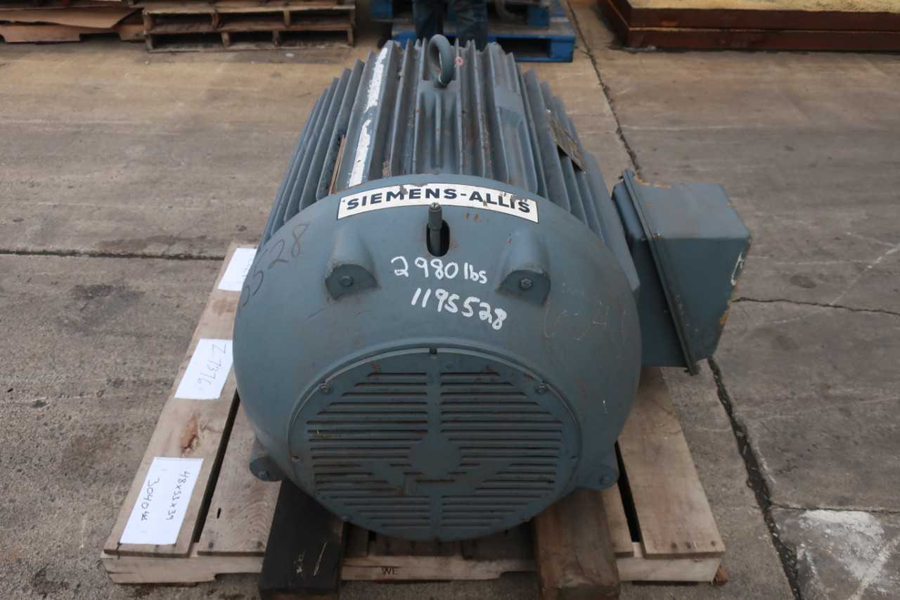 SIEMENS GZT-CE INDUCTION MOTOR 2300V-AC 507US 200HP 3PH 1780RPM - ELECTRIC MOTORS