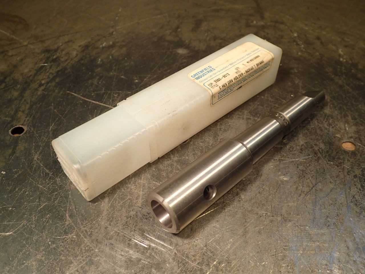 Metcut 3360-9012 C Hex Drive Counterbore Tool Holder: Morse Taper #2 Shank (2MT) - TOOLING FOR LATHE