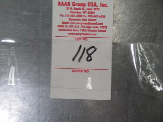 121" X 44" X 36" H table - MISCELLANEOUS