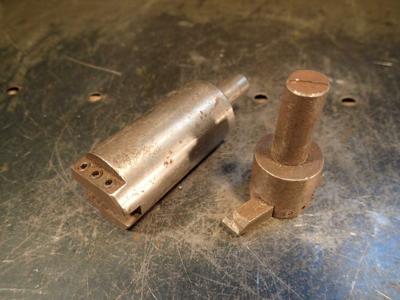 2 Piece Lot of 1/2" Shank Mill Milling Fly Cutters: 1" & 1-1/4" Body Dia - HOLEMAKING TOOLS