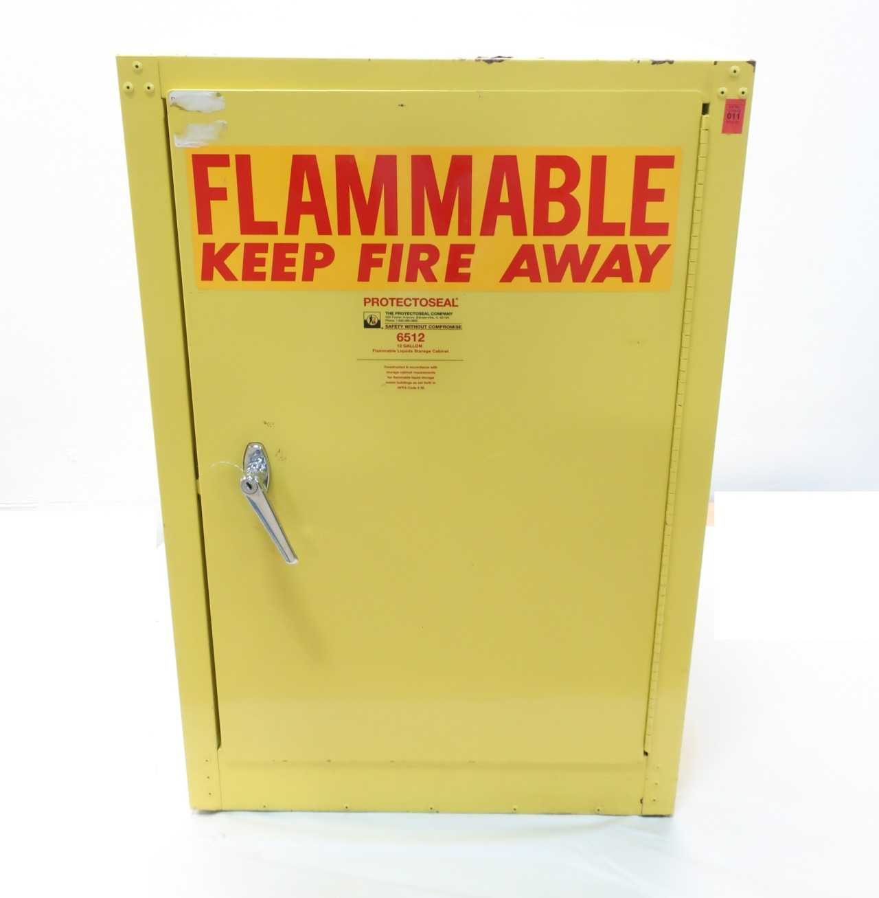 PROTECTOSEAL YELLOW FLAMMABLE LIQUIDS STORAGE CABINET - SAFETY EQUIPMENT PROTECTOSEAL YELLOW FLAMMABLE LIQUIDS STORAGE CABINET - SAFETY EQUIPMENT