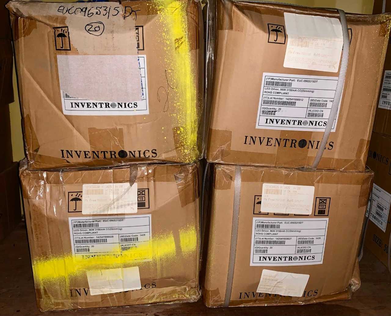 New - Lot of 80 - Inventronics EUC-096S315DT LED Power Supply Driver - ELECTRICAL COMPONENTS