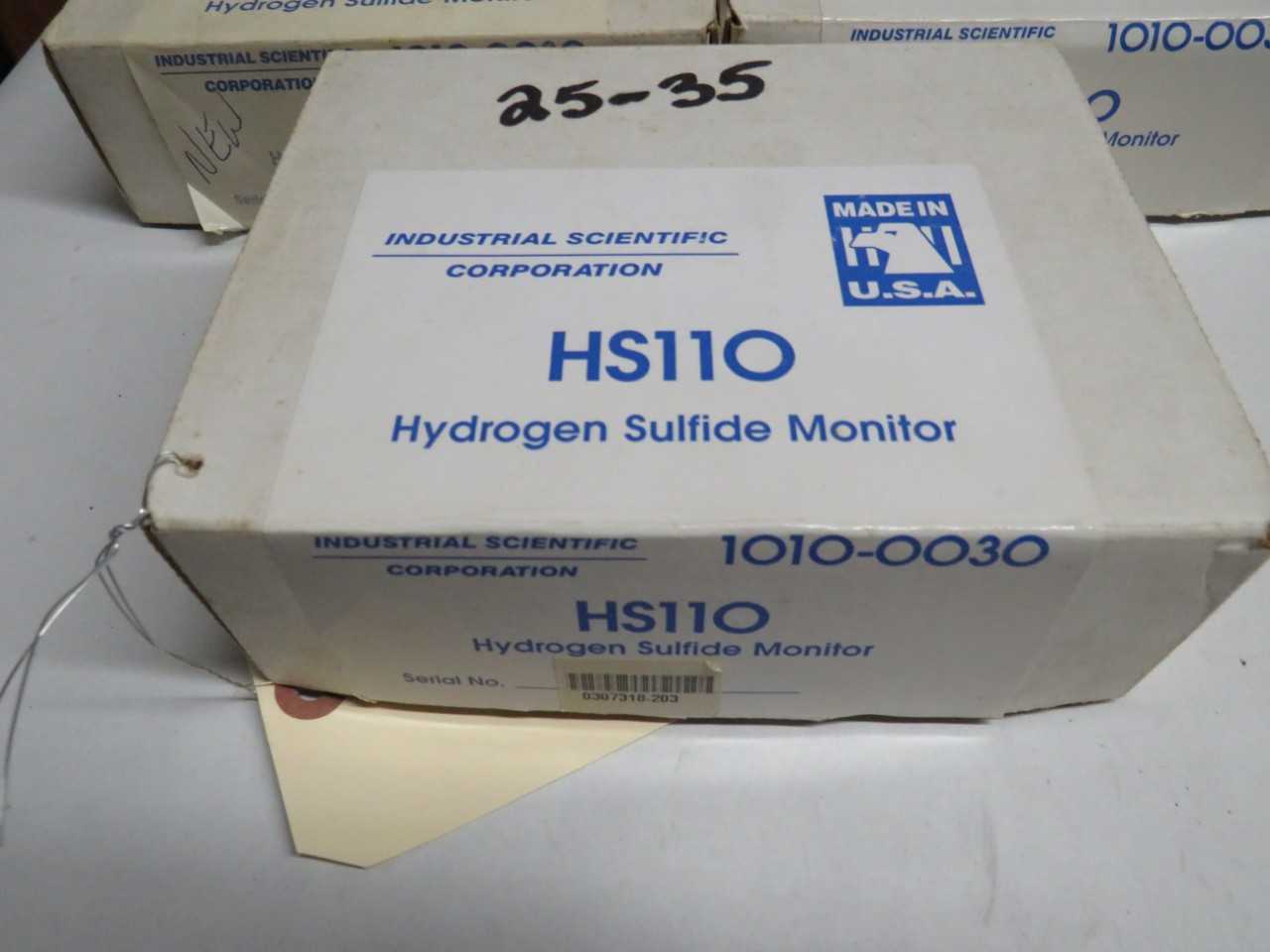 LOT OF 3 INDUSTRIAL SCIENTIFIC CORPORATION HS11O HS110 1010-0030 HYDROGEN SULFIDE MONITOR - ELECTRIC POWER TOOLS
