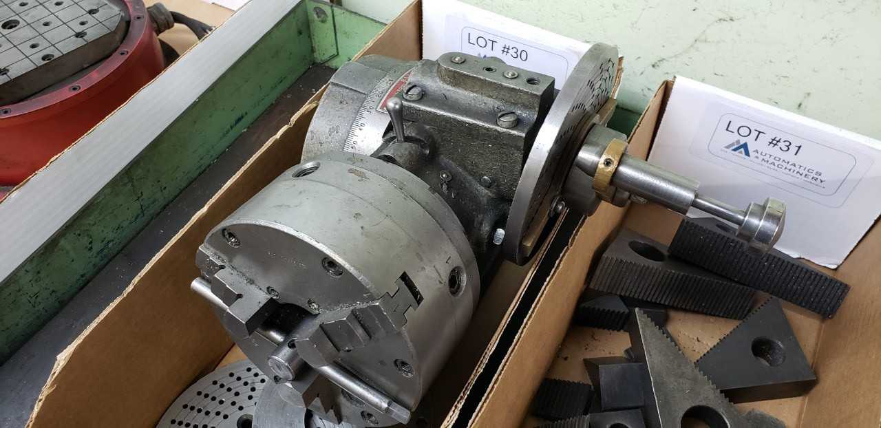 Ellis Tool Indexing Fixture and 3-Jaw Chuck - MACHINING ACCESSORIES & TOOLING