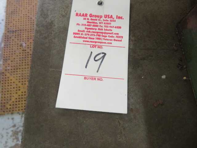 Steel work table and contents only in the wood boxes, and wood boxes - MISCELLANEOUS