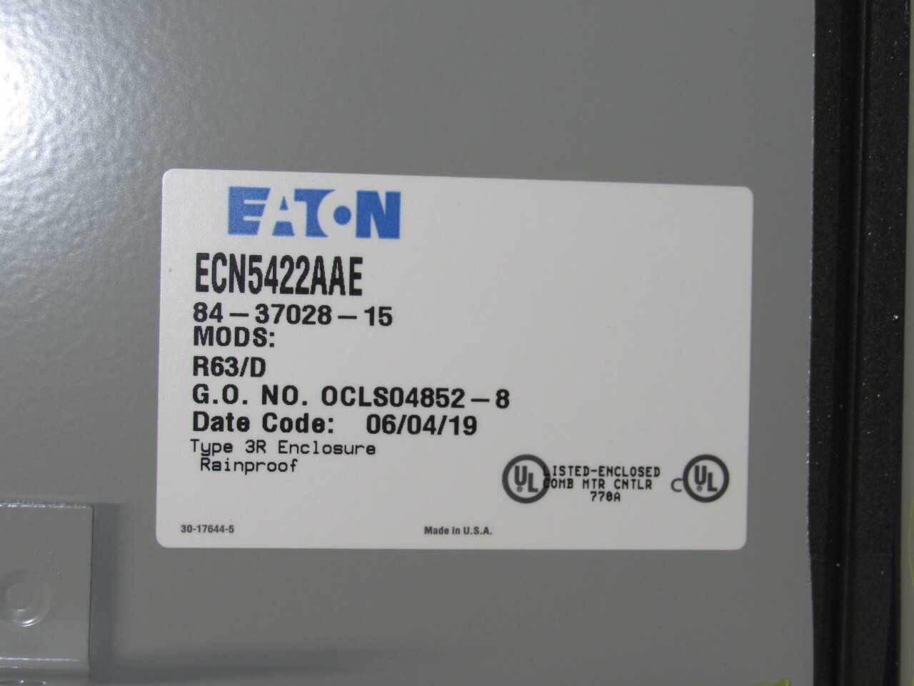 Eaton ECN Enclosure - ELECTRICAL COMPONENTS