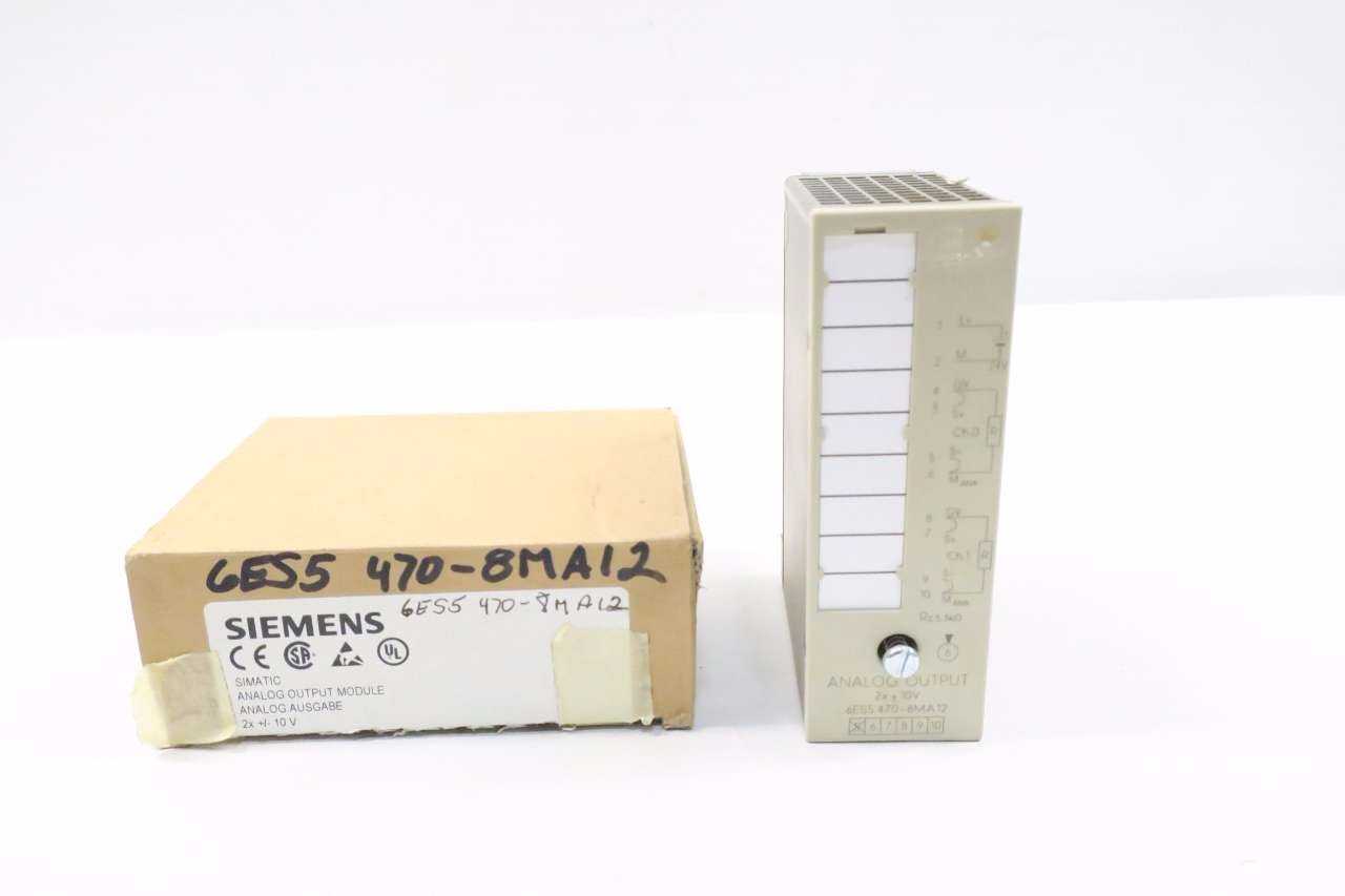 SIEMENS 6ES5470-8MA12 SIMATIC ANALOG OUTPUT MODULE - MISCELLANEOUS