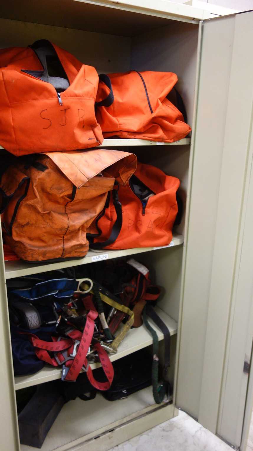 CONTENTS OF CABINET, ASSORTED SAFETY EQUIPMENT - SAFETY EQUIPMENT