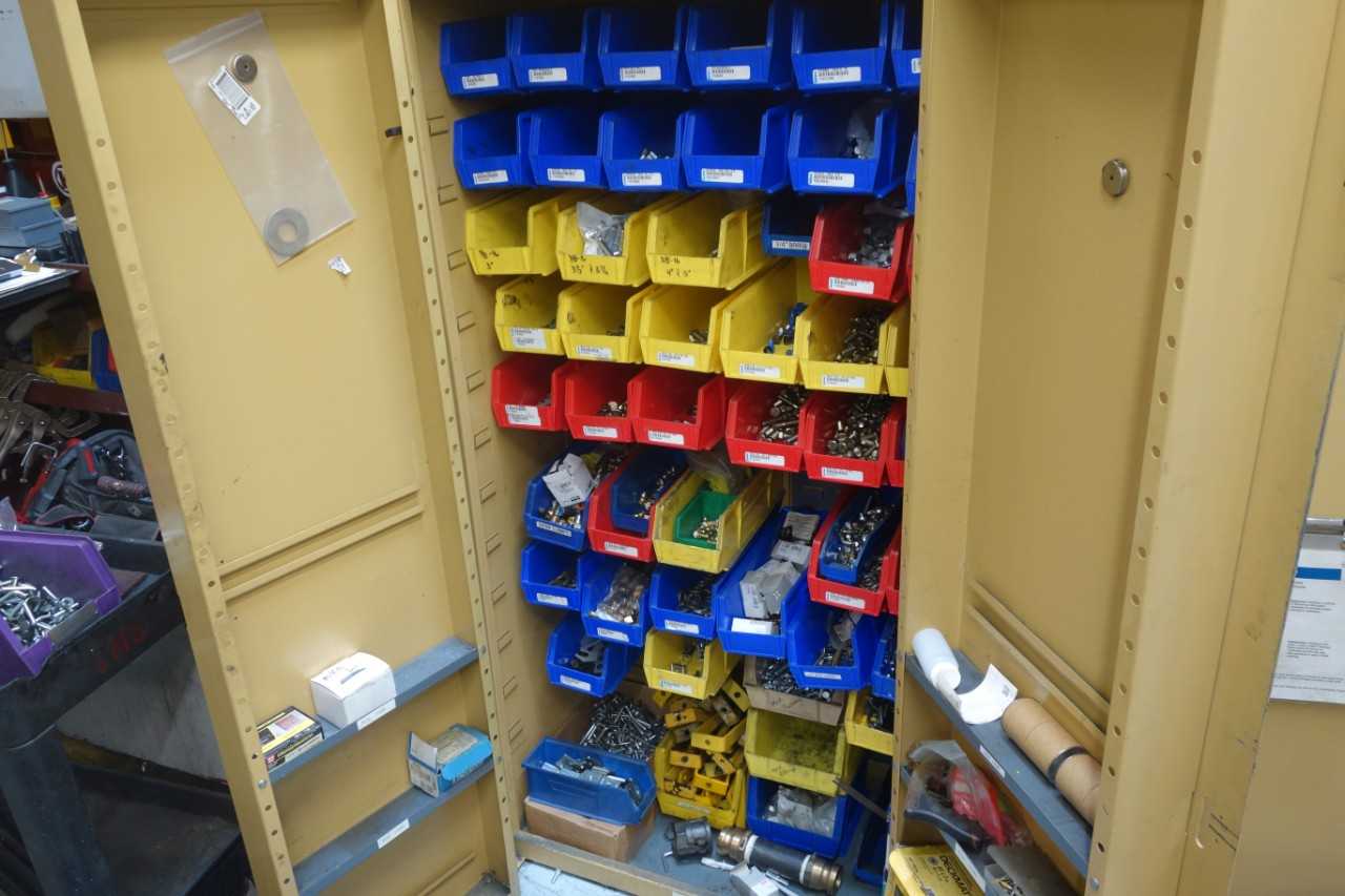 Cabinet with fasteners and fittings - TOOL STORAGE