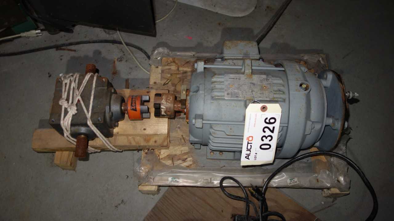 LOT OF 2 ASSORTED BLOWER & MOTOR, GE 5HP, J112X - ELECTRIC MOTORS