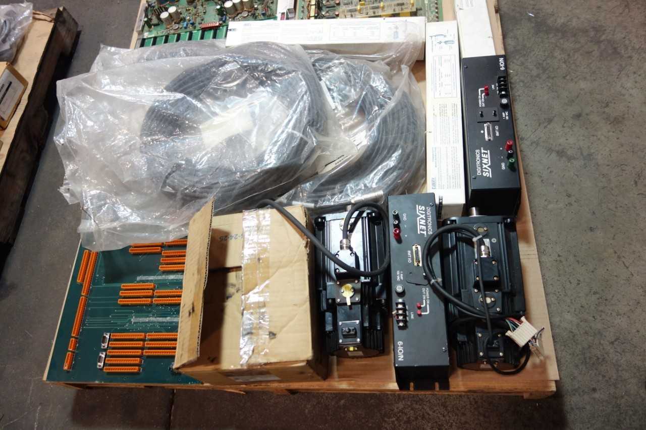 4 PALLETS OF ASSORTED ELECTRICAL AUTOMATION, CONTROLS, DRIVES, MODULES, CIRCUIT BOARDS AND ACCESSORIES - ELECTRICAL COMPONENTS